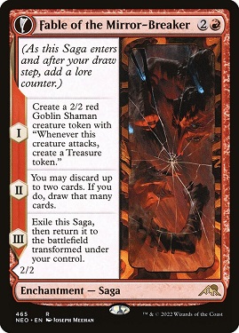 Fable of the Mirror-Breaker // Reflection of Kiki-Jiki Kamigawa- Neon Dynasty Bordless